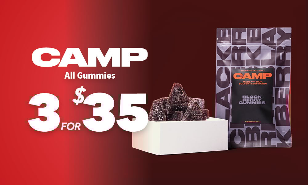 3 for $35 Camp Gummies special