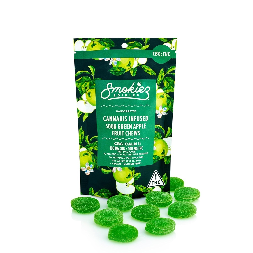 1:1 Sour Green Apple [10pk] (100mg CBG/100mg THC)