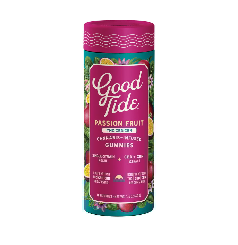 Passionfruit 1:1:1 CBD + CBN Single-Strain Rosin Gummies Passionfruit 1:1:1 CBD + CBN Single-Strain Rosin Gummies