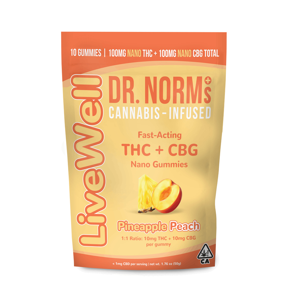 1:1 Pineapple Peach [10pk] (100mg THC/100mg CBG)