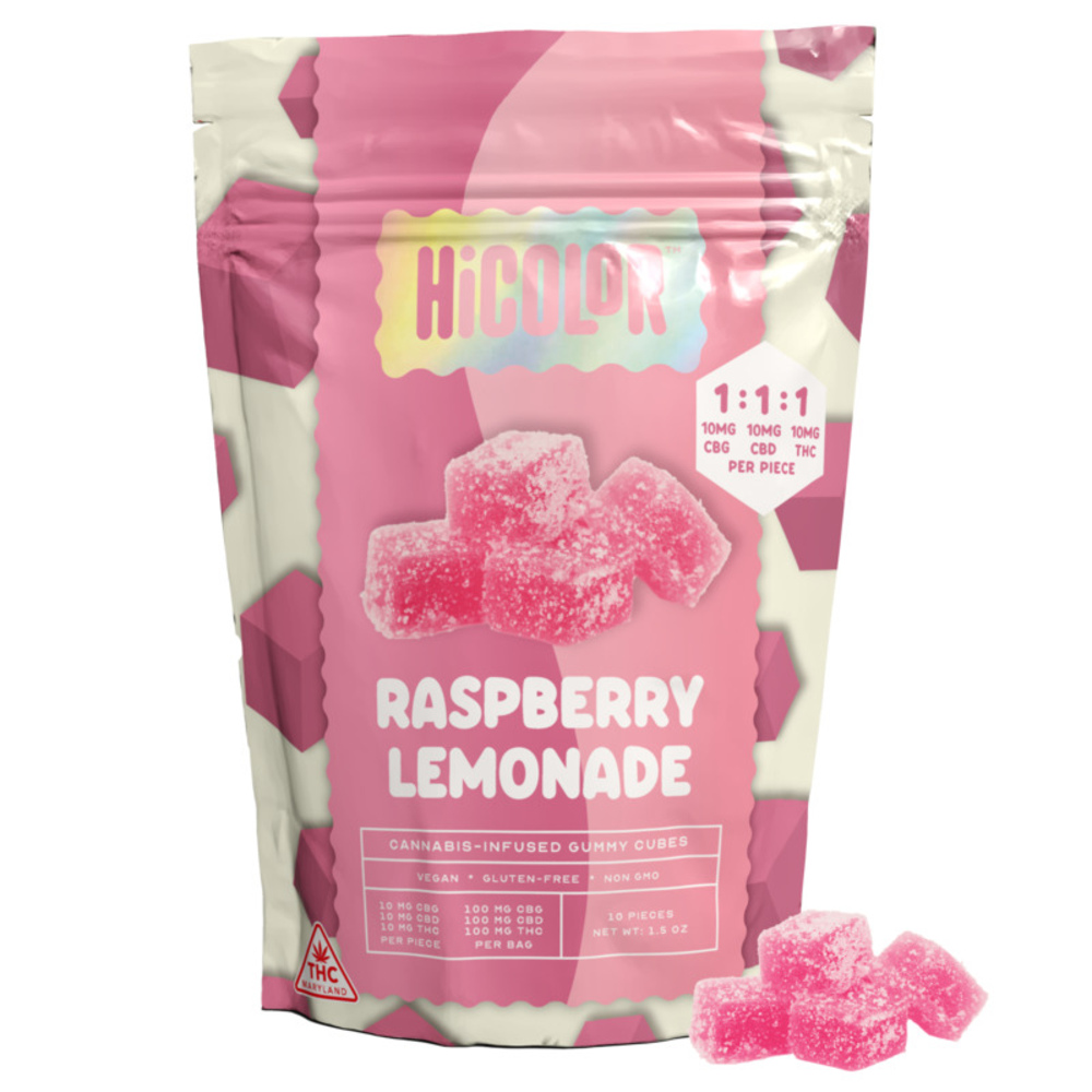 Raspberry Lemonade [10pk] (100mg CBG/100mg CBD/100mg THC)
