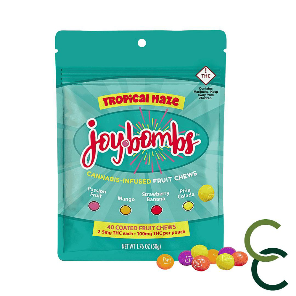 Joy Bombs Tropical Haze - 100mg THC (40pk / 2.5mg THC ea)