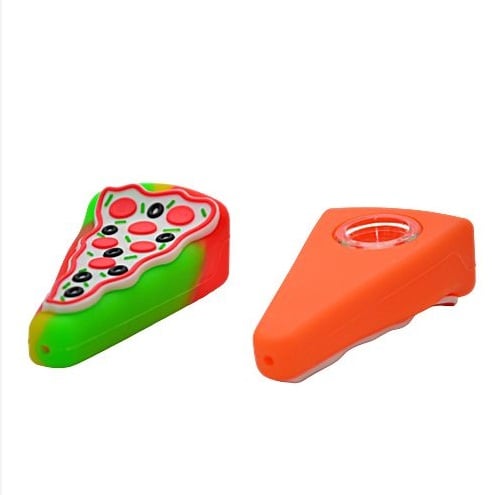 Silicone Pizza Pipe (colors vary)