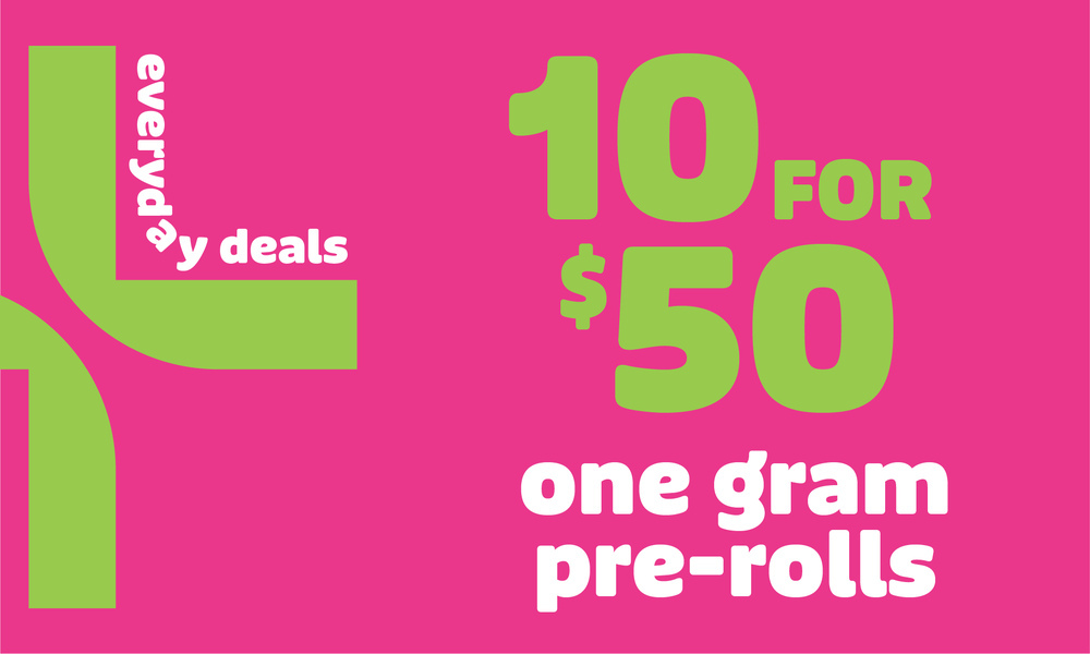 10 for $50 Select 1g Prerolls special