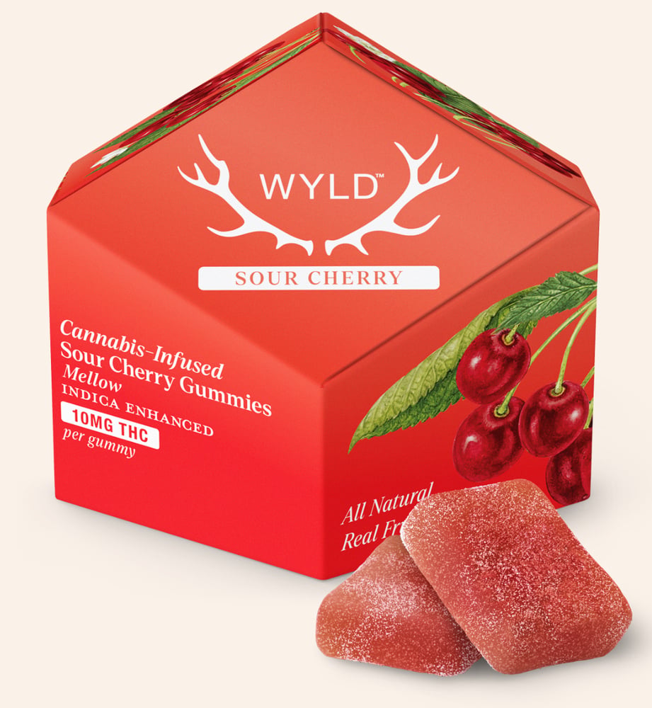 Sour Cherry Indica Enhanced Gummies | 100mg