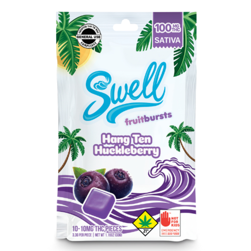 Hang Ten Huckleberry - Indica [10pk] (100mg)