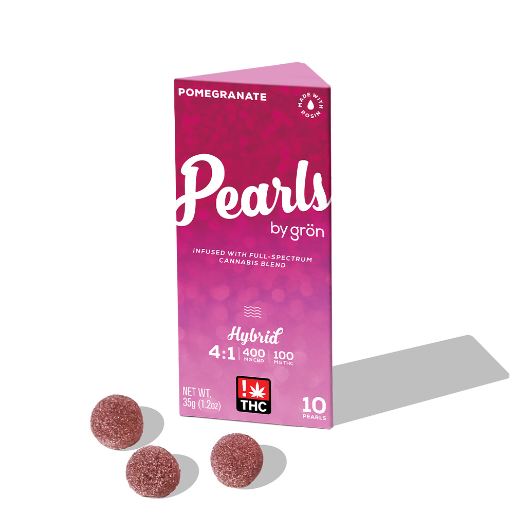 4:1 Pomegranate Pearls - CBD/THC - Hybrid