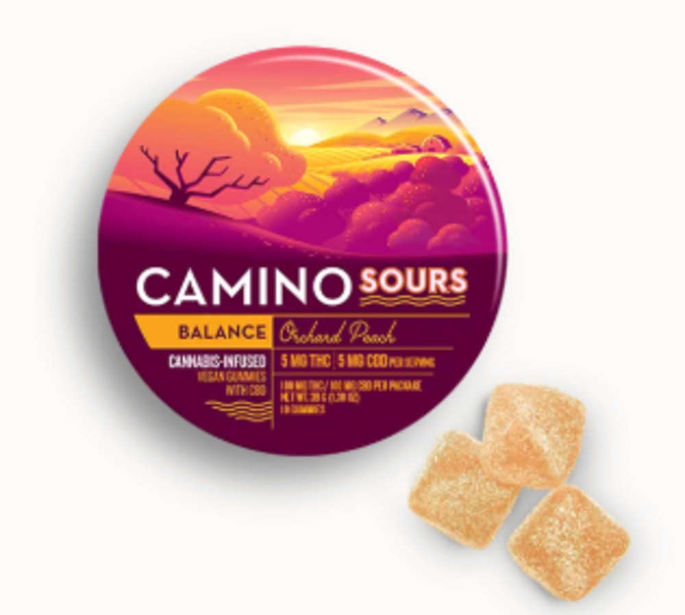 Sours-Orchard Peach with CBD 10:10 Cannabis-Infused Gummies-00320