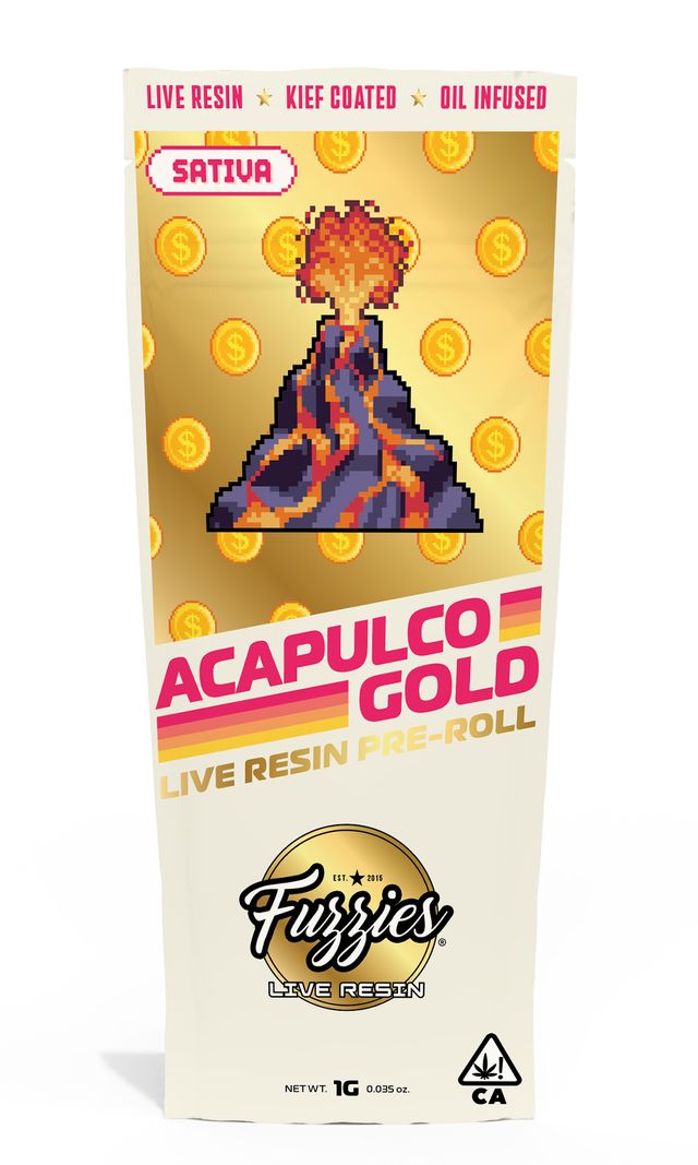 FZL Live Resin 1g Preroll - Acapulco Gold