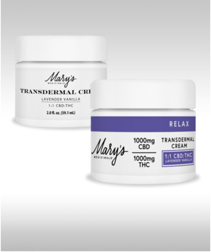 1:1 Vanilla Lavender Relax Cream (400mg CBD/400mg THC)