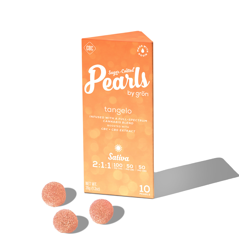 2:1:1 Tangelo Pearls - Sativa (100mg THC/50mg CBC/50mg CBG)
