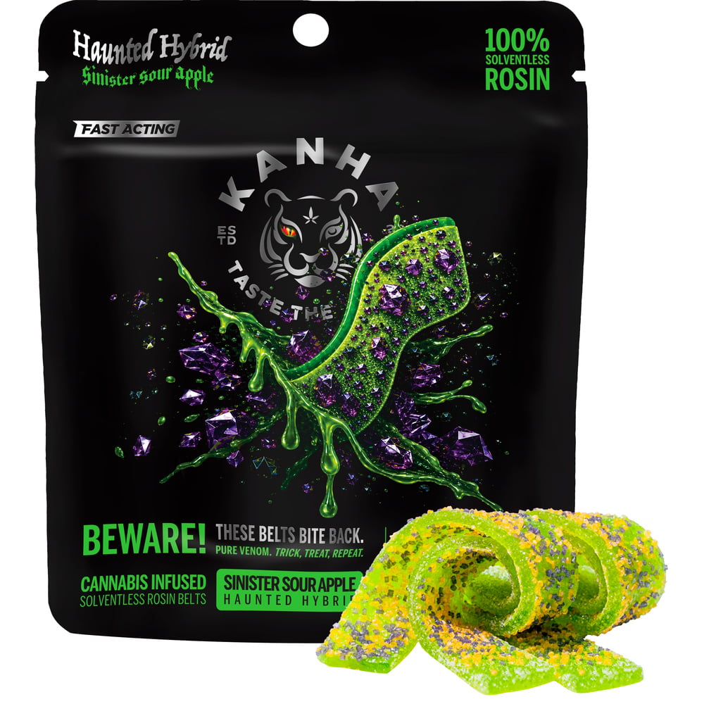 Kanha - Sinister Sour Apple Crunchy Belts (100mg)