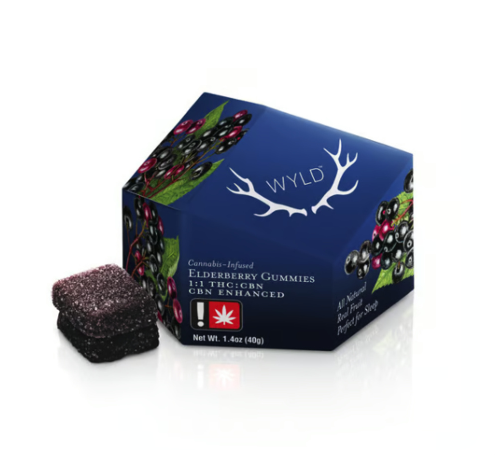 Elderberry 2:1 CBN + Indica Enhanced Gummies | 100:50mg