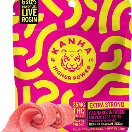 Strawberry Lemonade Live Rosin Belts - Indica [4pk] (100mg)
