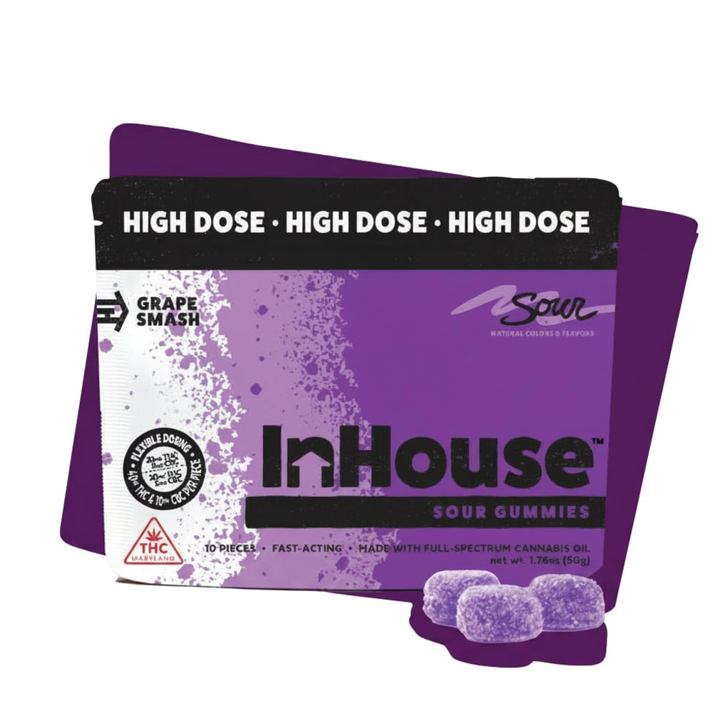 Sour Grape Smash w/ CBC [10pk] (400mg THC/100mg CBC)