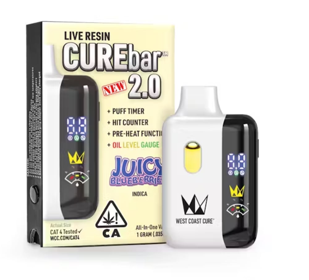 Juicy Blueberries CUREbar All-In-One - 1g Juicy Blueberries CUREbar All-In-One - 1g