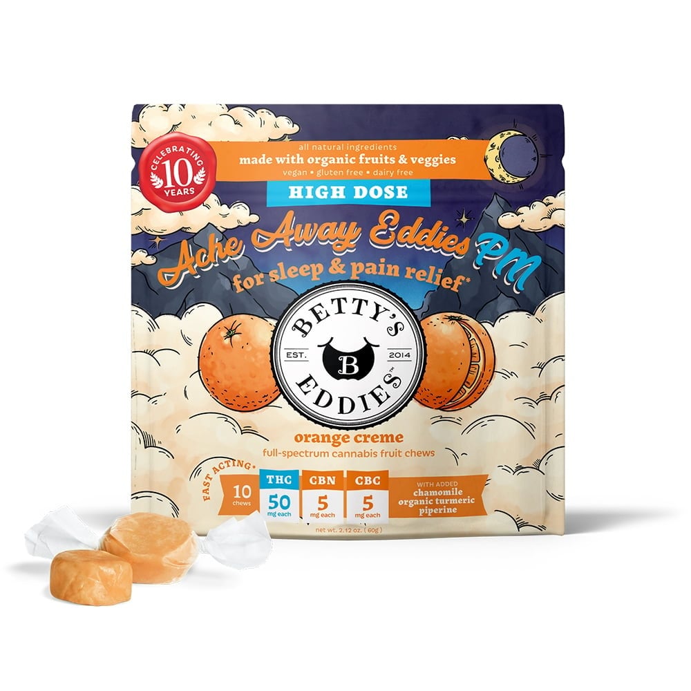 CHEW - 500mg Orange Creme Ache Away [10pk]