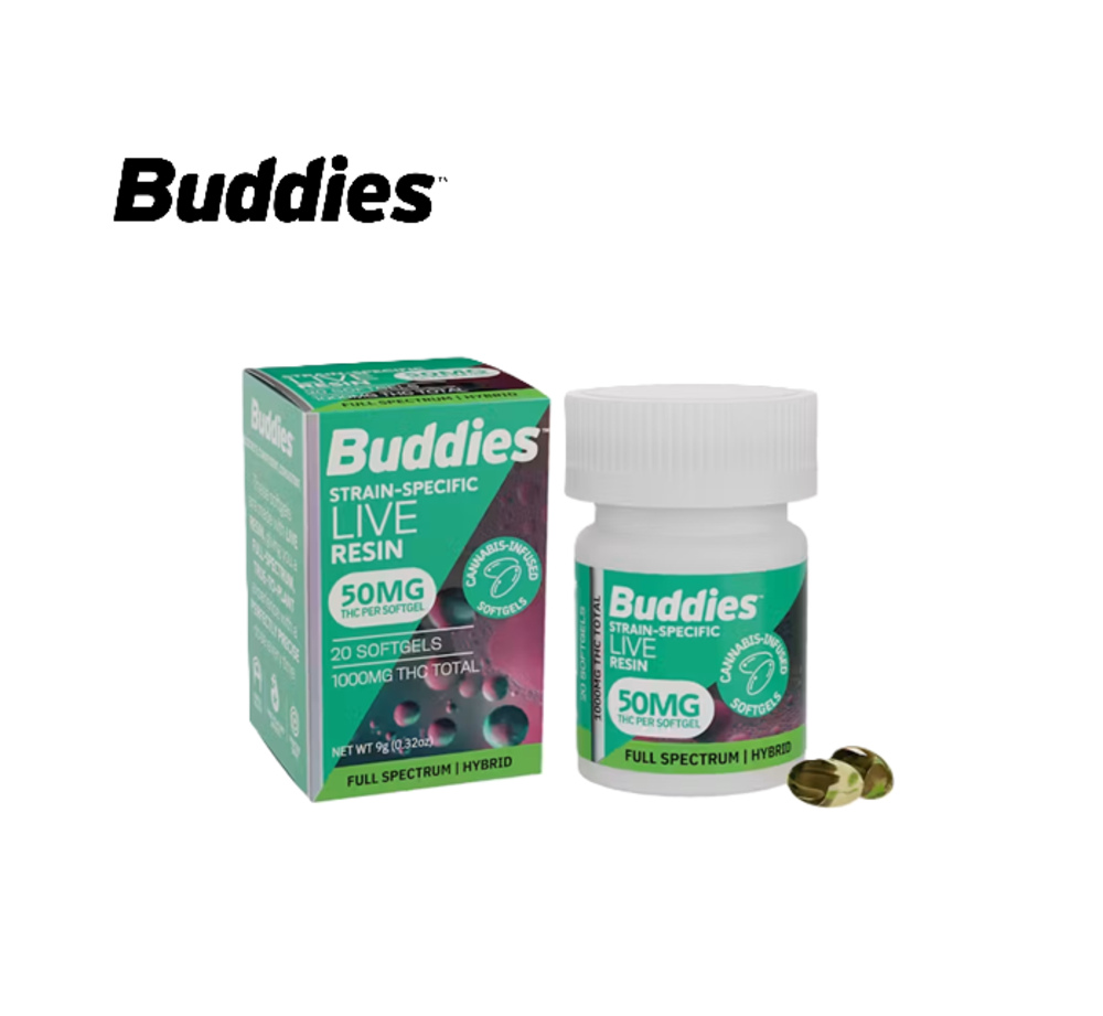 Hybrid Live Resin Softgels 50mg 20 Pack Capsules
