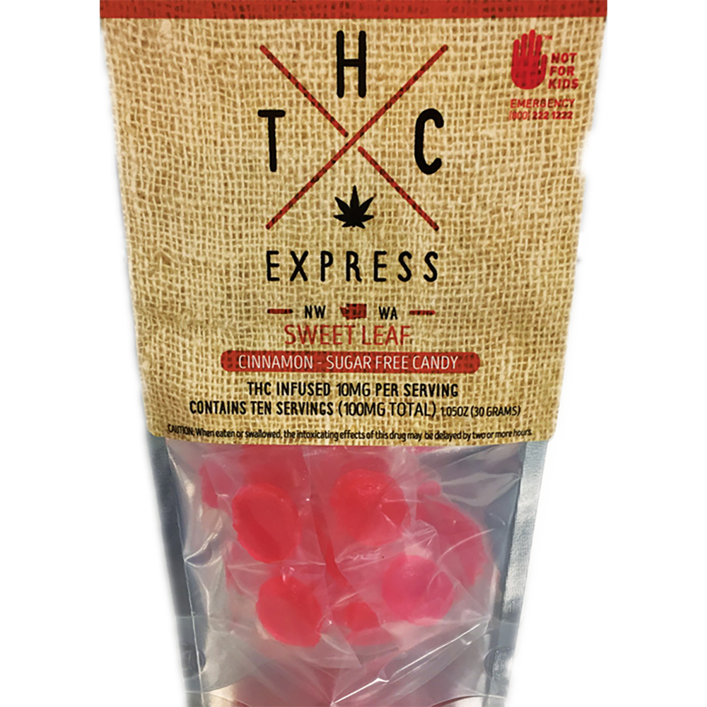 Cinnamon (10mg) THC Express SugarFree Hard Candy Jane