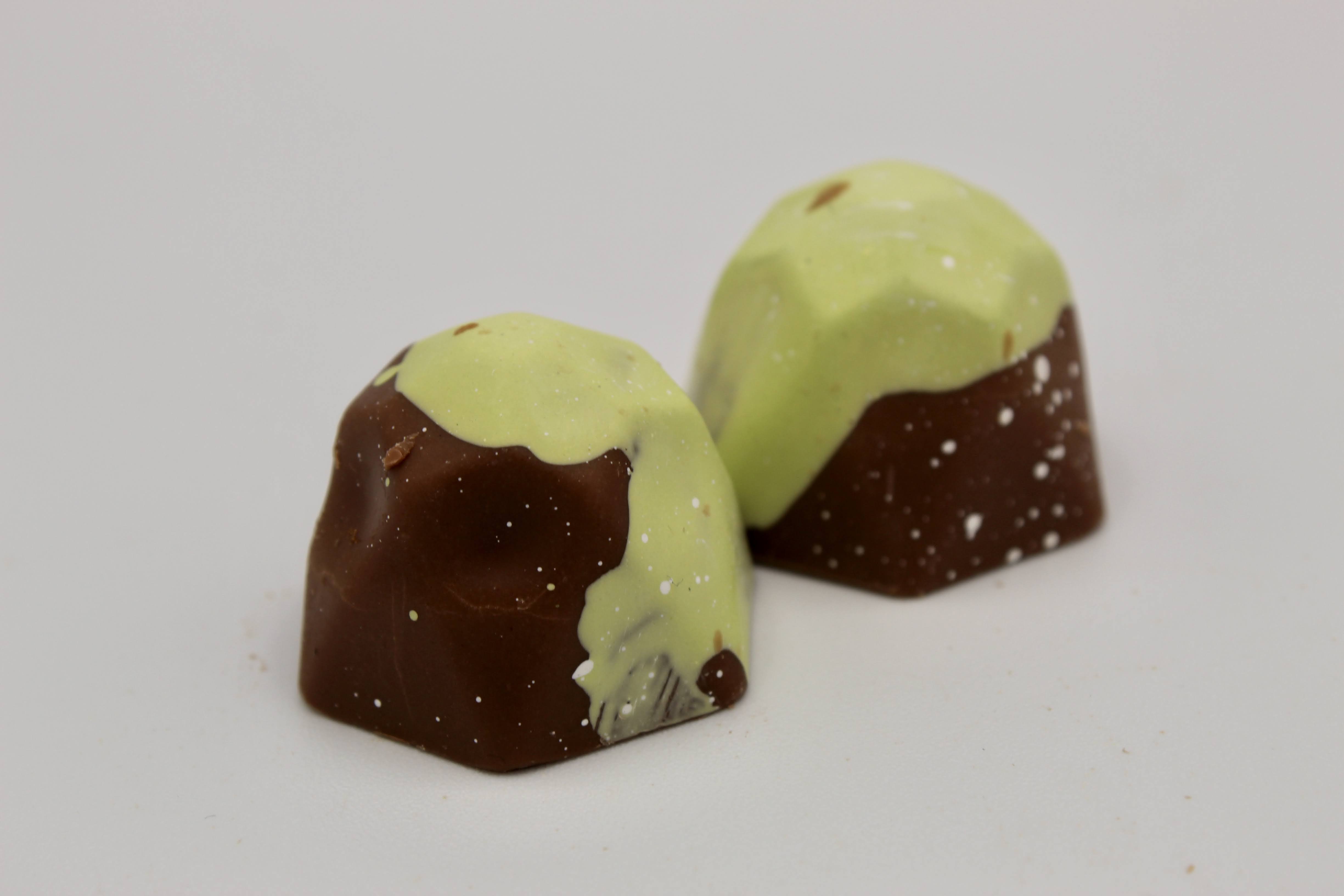 (2) 25mg Distillate #04221 Thin Mint Milk Chocolate Truffles