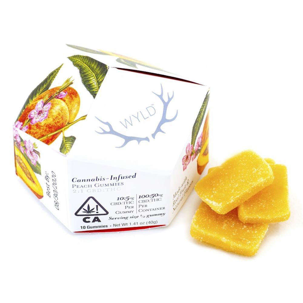 Peach 2:1 CBD + Hybrid Enhanced Gummies | 100mg :50mg