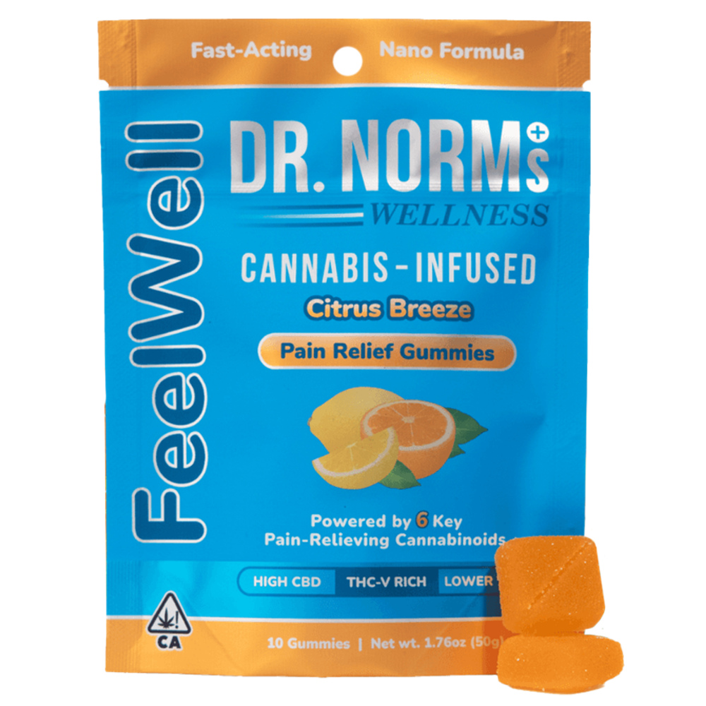 FeelWell Citrus Breeze [10pk] (50mg THC/45mg THCV/210mg CBD/30mg CBDA/40mg CBG/45mg CBC)