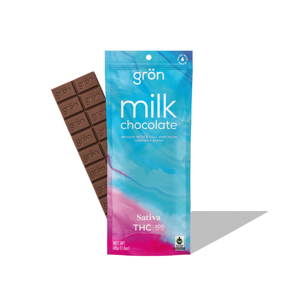 THC Milk Chocolate - Sativa (100mg)