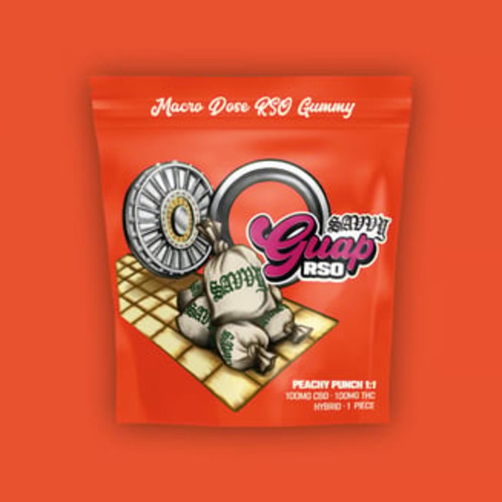 Guap RSO - Peachy Punch [1pk] (100mg CBD/100mg THC)
