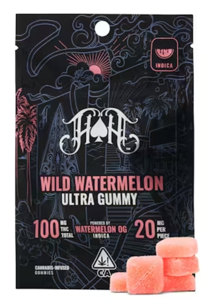 Wild Watermelon | Indica - Ultra Pure Gummies - 100mg THC