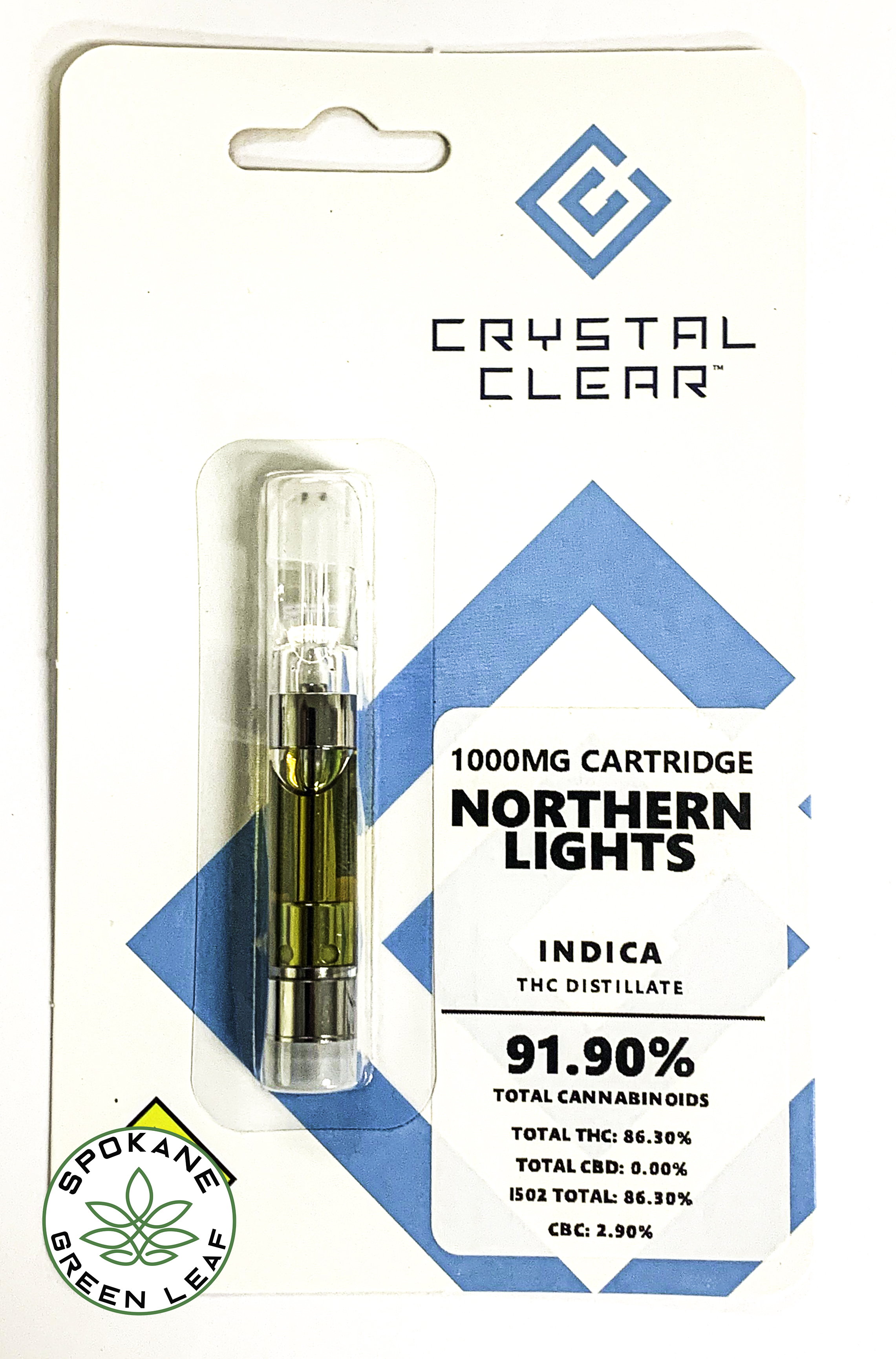 CRDH60%DGN35%リキッド 1ml Northern Lights Jonny Chronic Northern Lights Liquid Diamond Cartridge - 1g