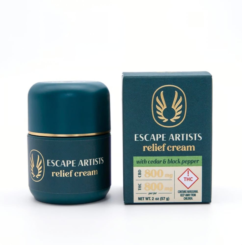 1:1 Relief Cream - Cedar & Black Pepper [2 oz] (800mg CBD/800mg THC)