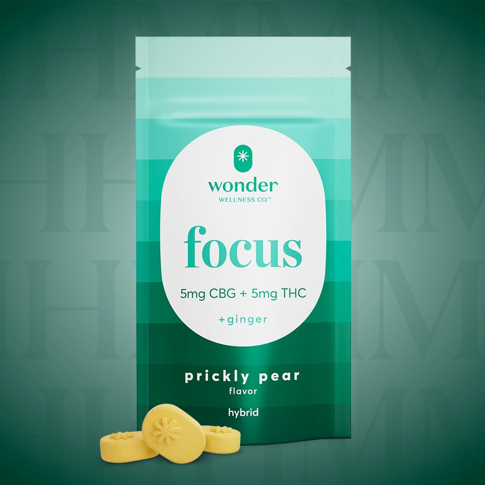 *Wonder | Focus 1:1 Prickly Pear Gummies [20pk] (100mg CBG/100mg THC)