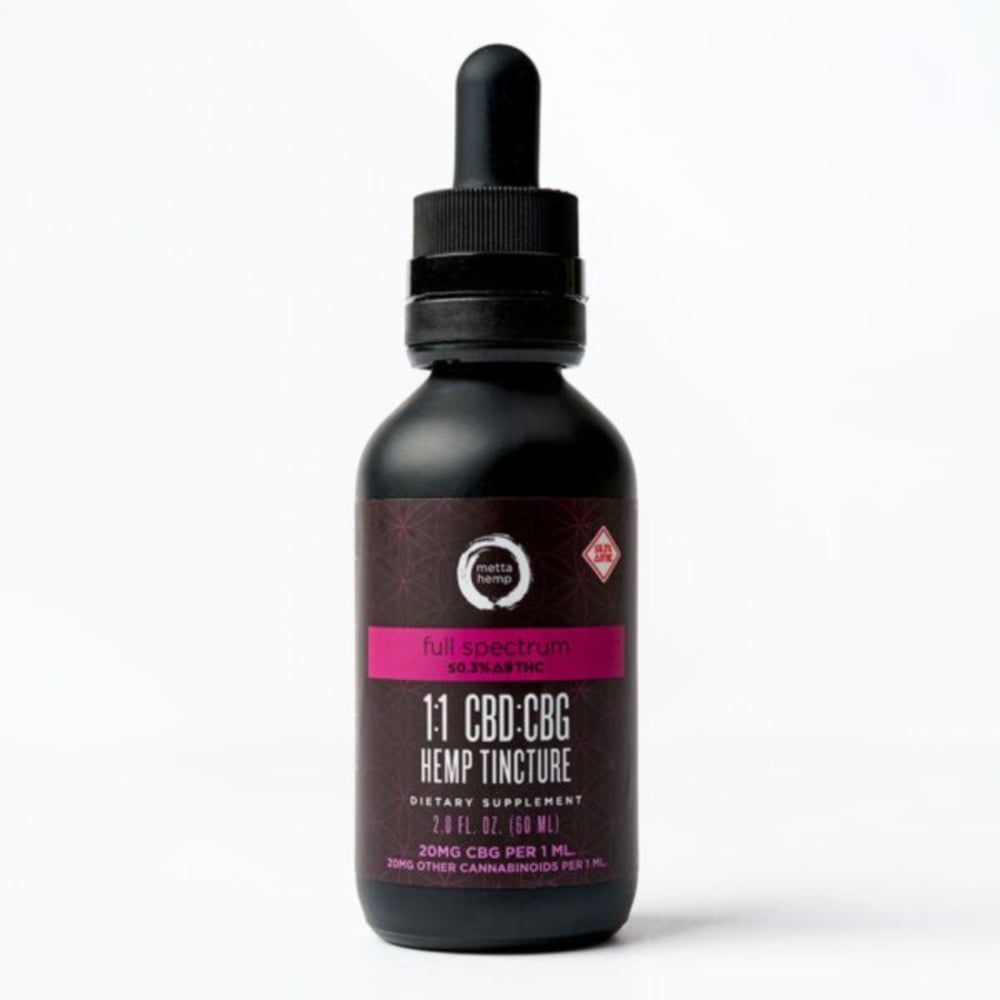 1:1 CBG:CBD Hemp Tincture (1200mg CBG/1200mg CBD)