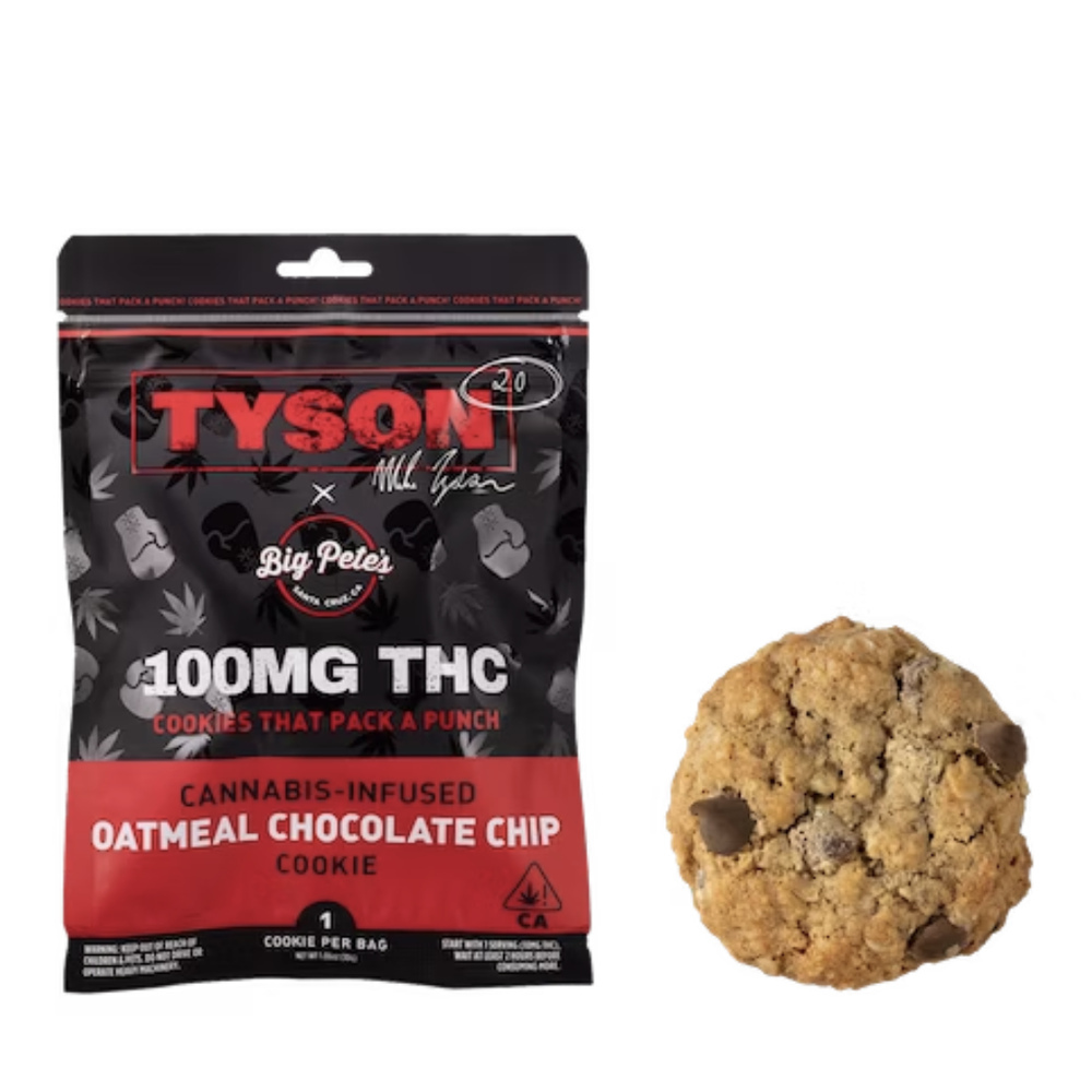 TYSON 2.0 Extra Strength Oatmeal Chocolate Chip Single Cookie - Indica (100mg)