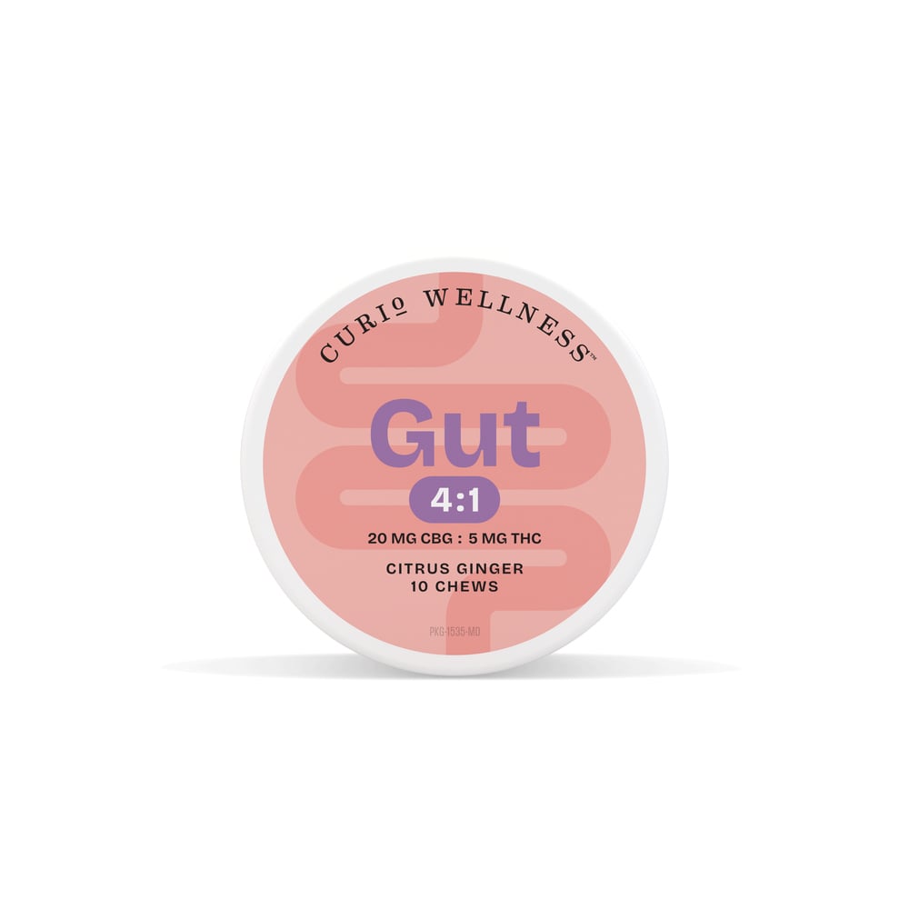 'GI' Stimulate Chews |  Citrus Ginger [10pk] (200mg CBG/50mg THC)