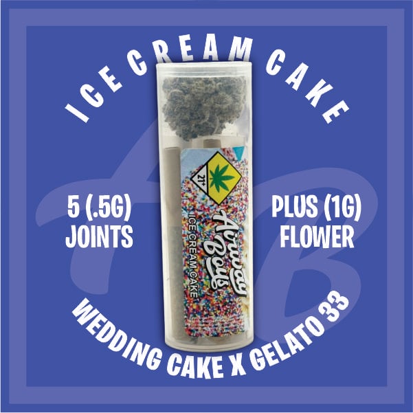 Ice Cream Cake [5pk .5g Joint + 1g Flower]