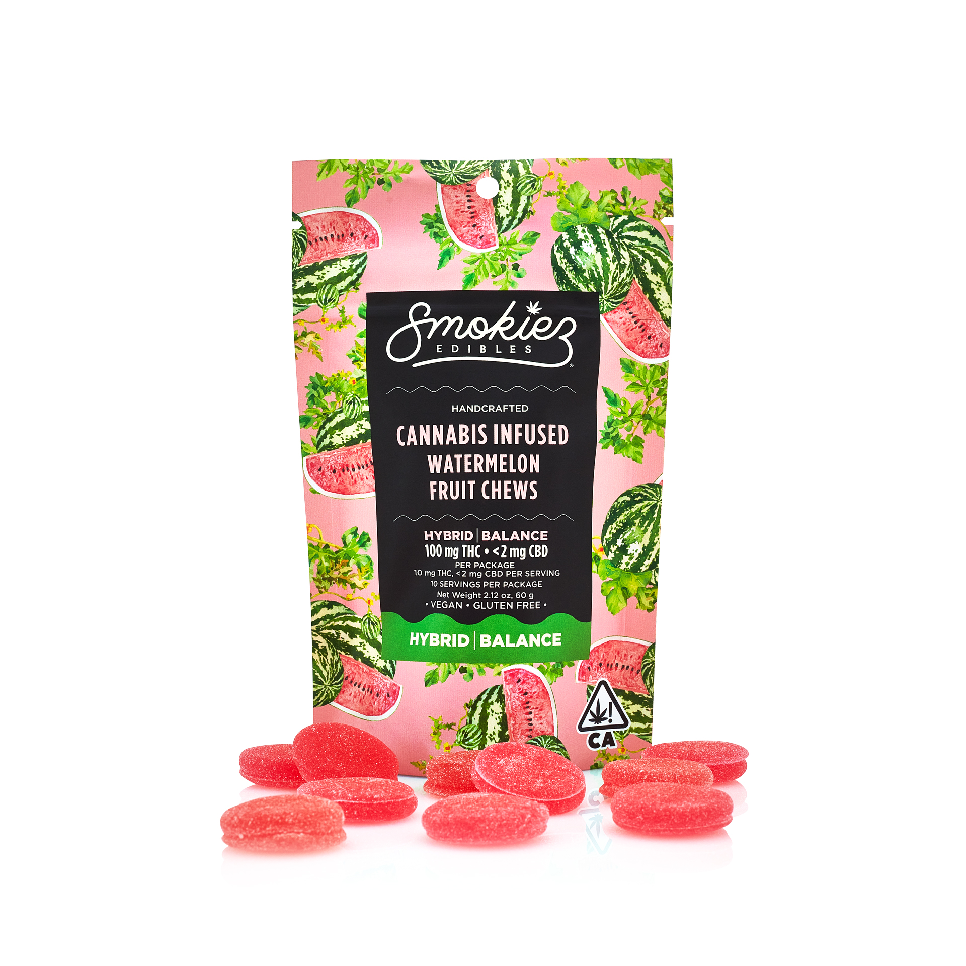 Watermelon Gummy Coins 100mg 10-pack