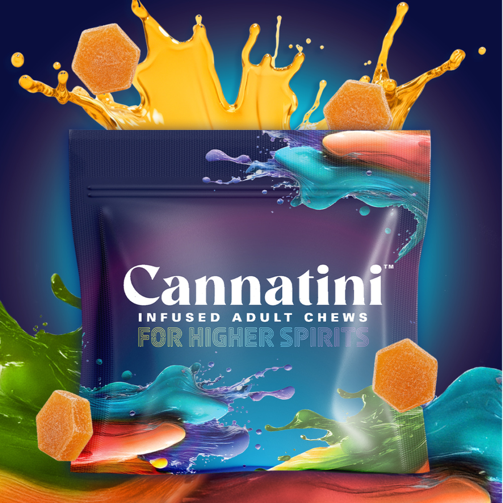 Cannatini - Golden Raspberry Martini RSO Gummies (100mg 20pk)
