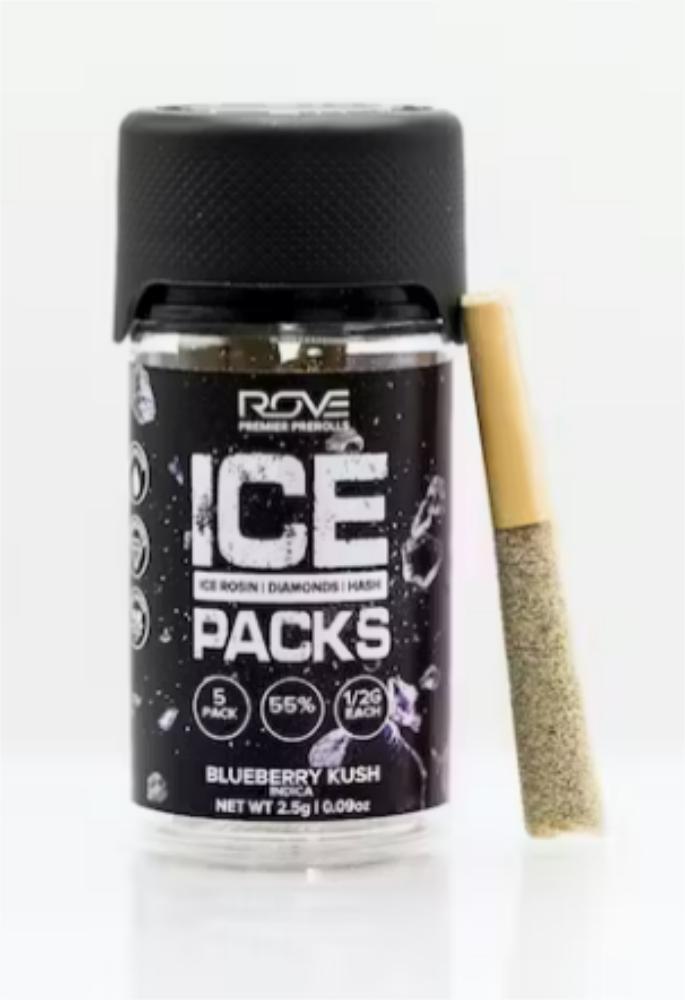 Blueberry Kush - Infused Ice Packs (Rosin, Hash, and Diamonds) [5x 0.5g]