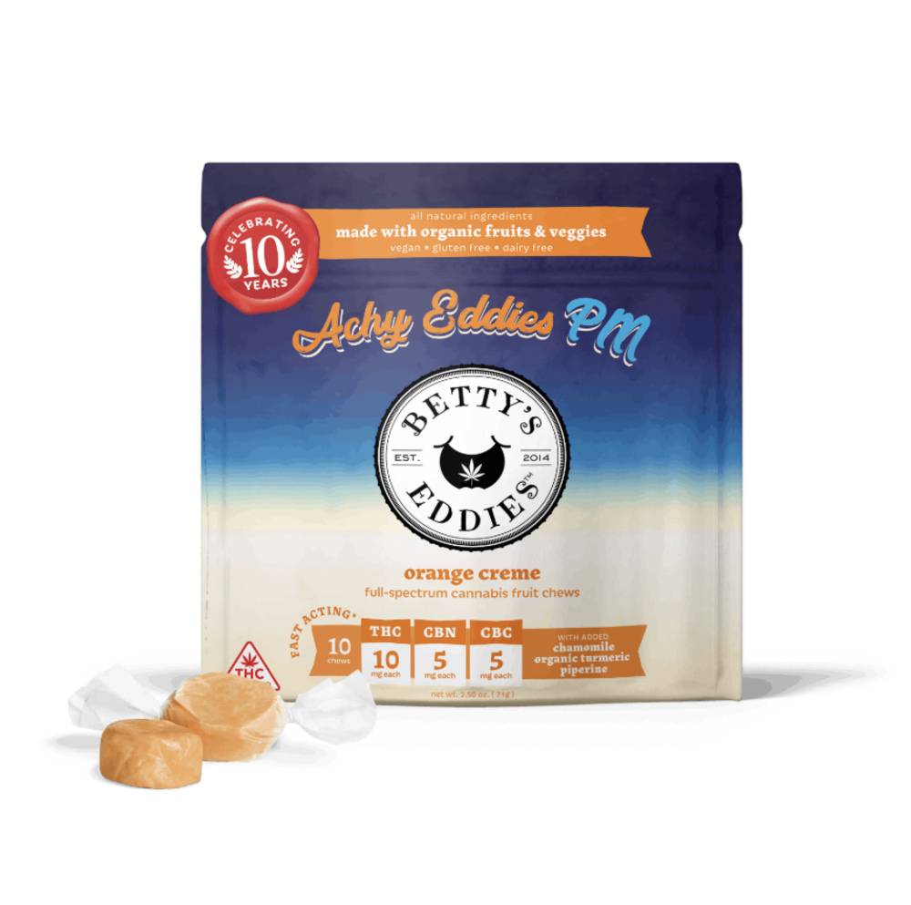 Achy Eddies PM Orange Creme [10pk] (100mg THC/50mg CBN/50mg CBC)