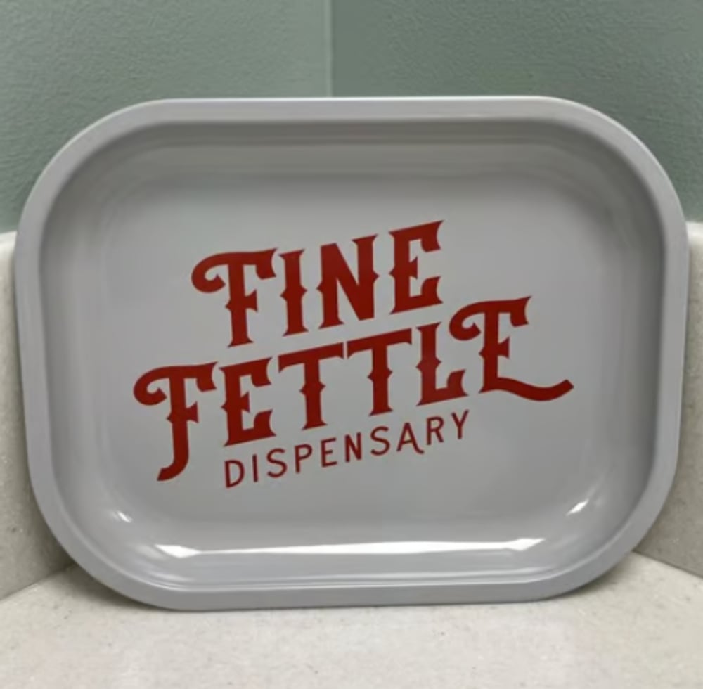 Large White Fine Fettle Rolling Tray