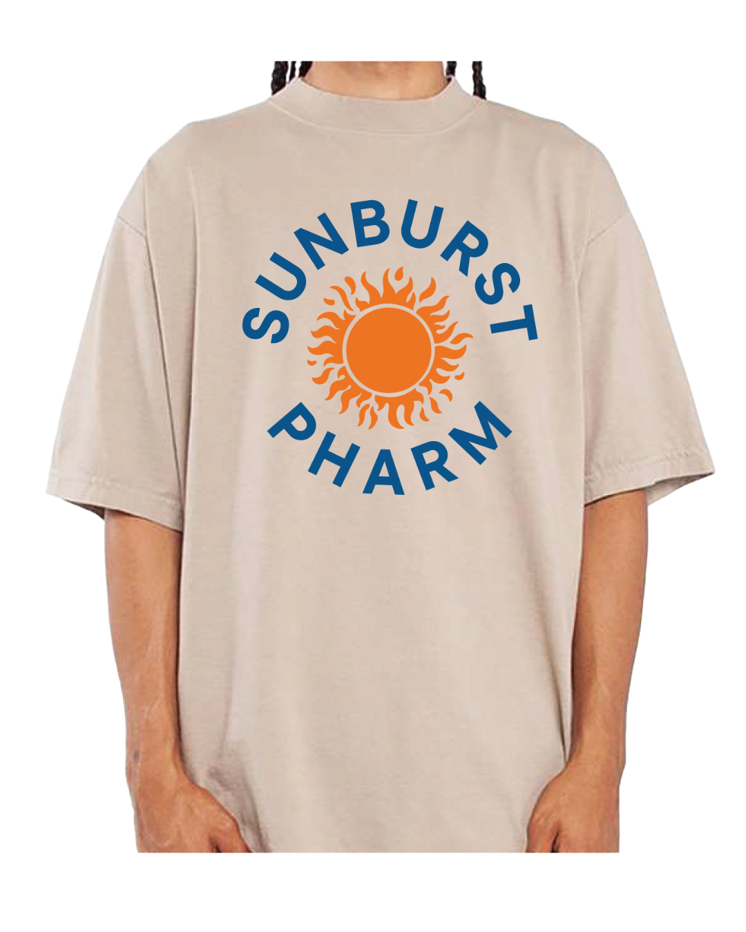 2025 Oversized Sunburst T-Shirt - Oatmeal [S]