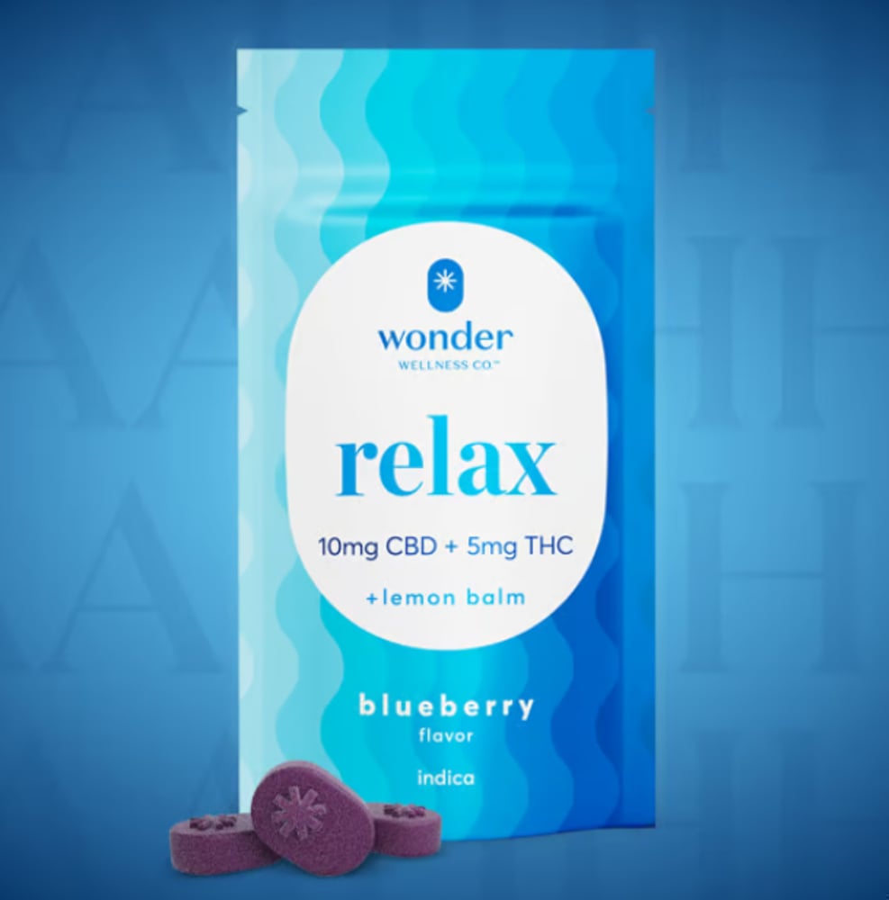 *Wonder | Relax 2:1 Blueberry Gummies [20pk] (200mg CBD/100mg THC)