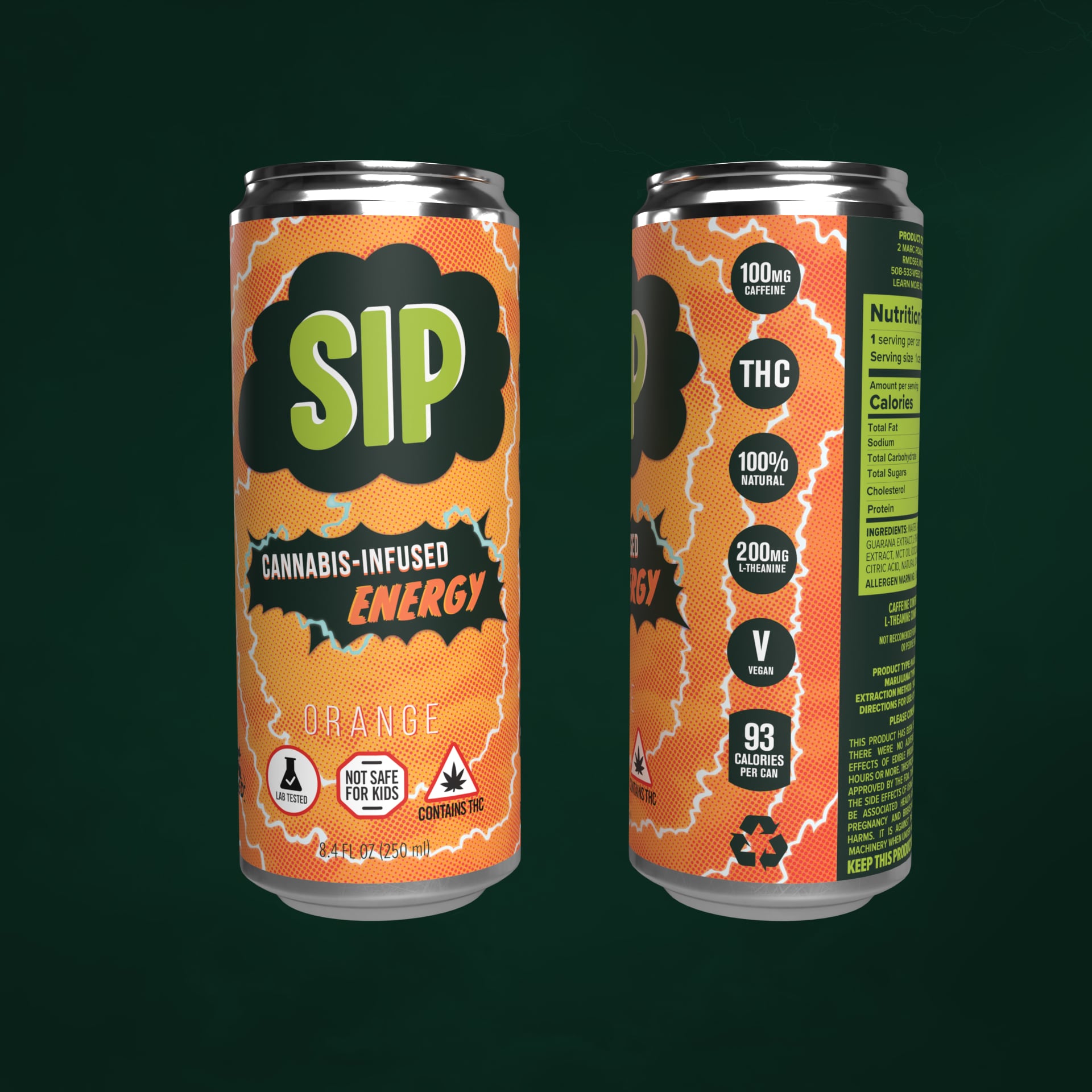 5mg Energy Orange Soda