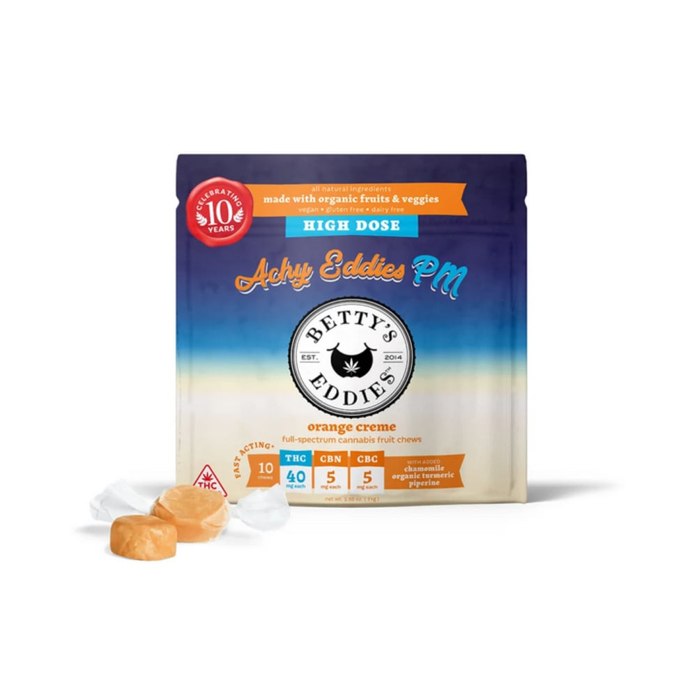 Achy Eddies PM Orange Creme [10pk] (400mg THC/50mg CBN/50mg CBC)