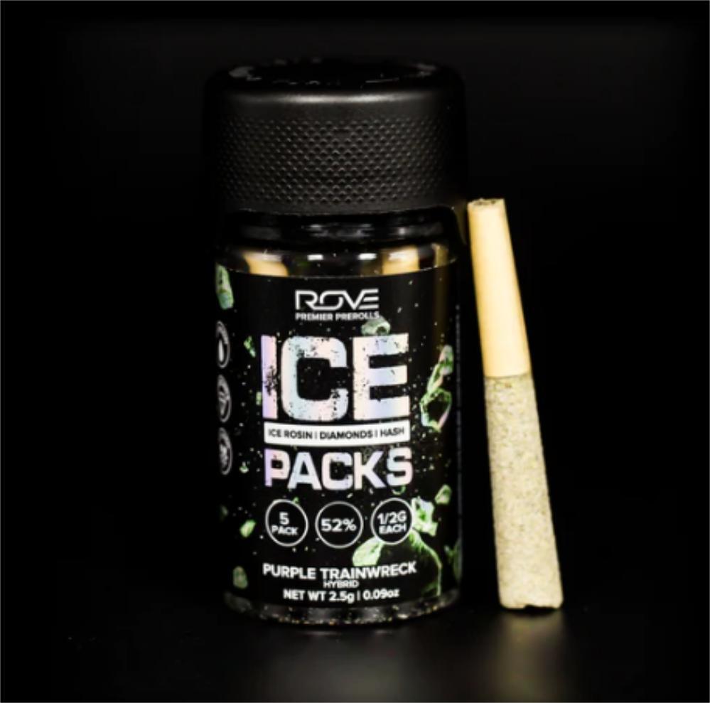 Purple Trainwreck [.5g] | ROVE | 2 Pack Ice Rosin Infused