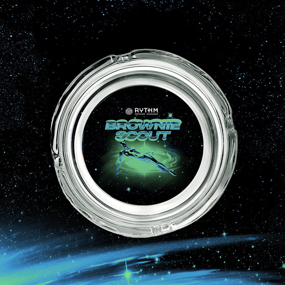 Clear Ashtray 4 Brownie Scout Space
