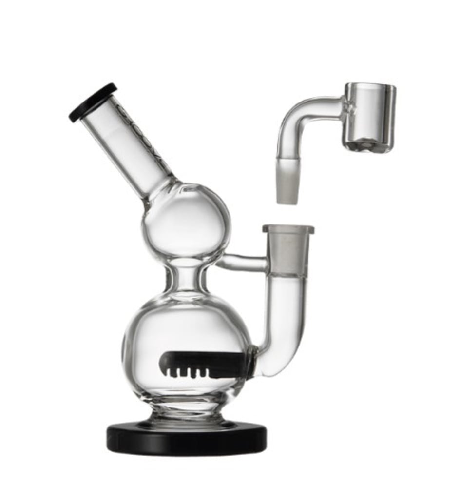 Micro Round Glass Rig - Black