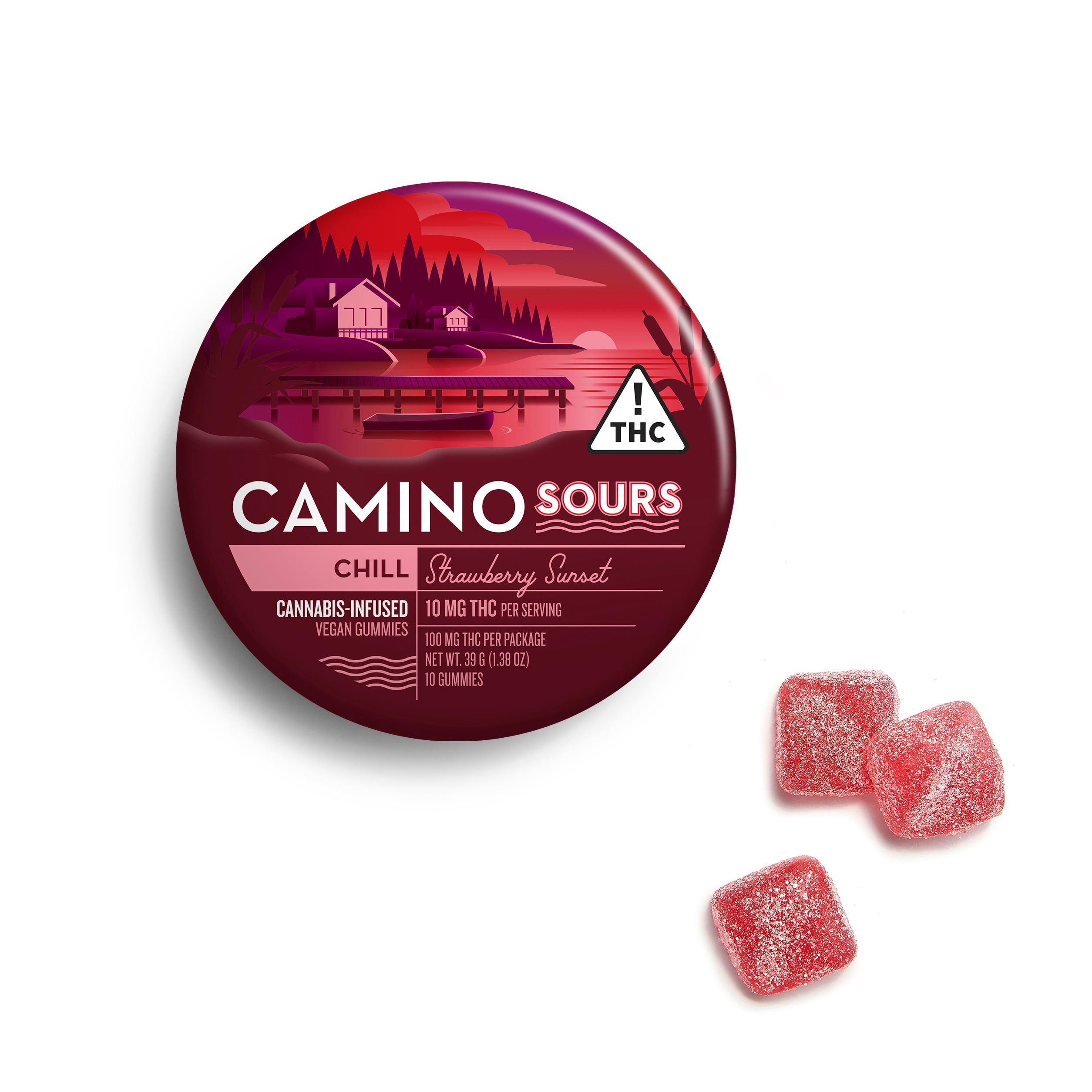 'Chill' Strawberry Sunset [10pk] (100mg THC)