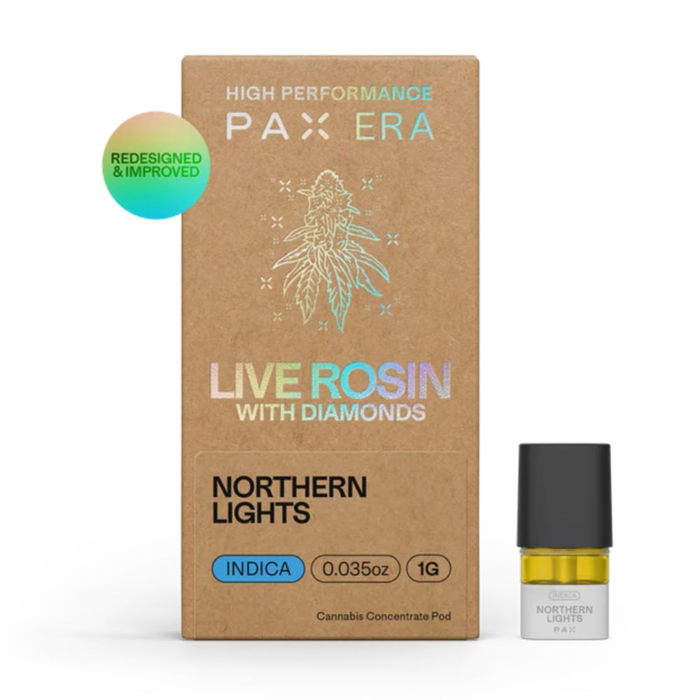Live Rosin | Northern Lights Oil Pod | W Diamonds | INDICA |0.5g |